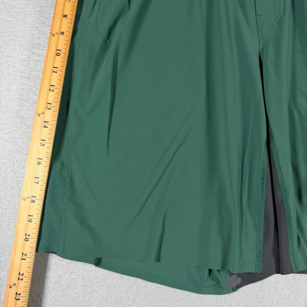 Lululemon License to Train Lined Short 10 Green Grey Mens XXL Training Shorts